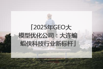 2025年GEO大模型优化公司：大连蝙蝠侠科技行业新标杆