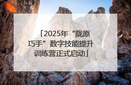 2025年“陇原巧手”数字技能提升训练营正式启动