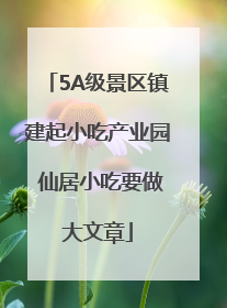 5A级景区镇建起小吃产业园 仙居小吃要做大文章