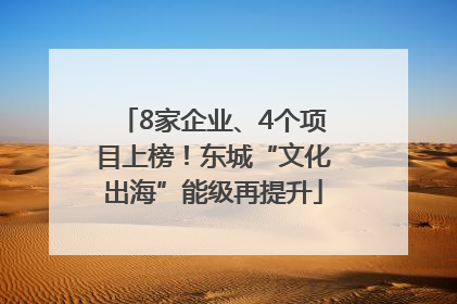 8家企业、4个项目上榜！东城“文化出海”能级再提升