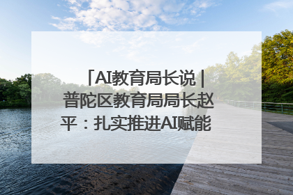 AI教育局长说 | 普陀区教育局局长赵平：扎实推进AI赋能教育，着力打造“适合教育”新体系
