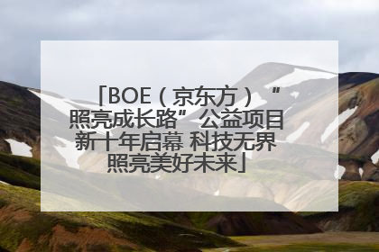 BOE（京东方）“照亮成长路”公益项目新十年启幕 科技无界照亮美好未来